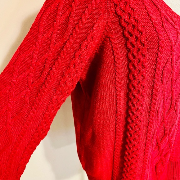🔥 Red sweater 1X by Preswick &Moore - Picture 3 of 4